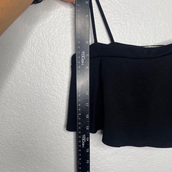 Silence + Noise Womens Top Size S Black Pullover Sleeveless Cropped Casual - Picture 4 of 9